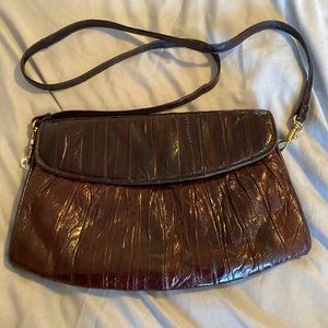 Eel Skin purse with removable Strap